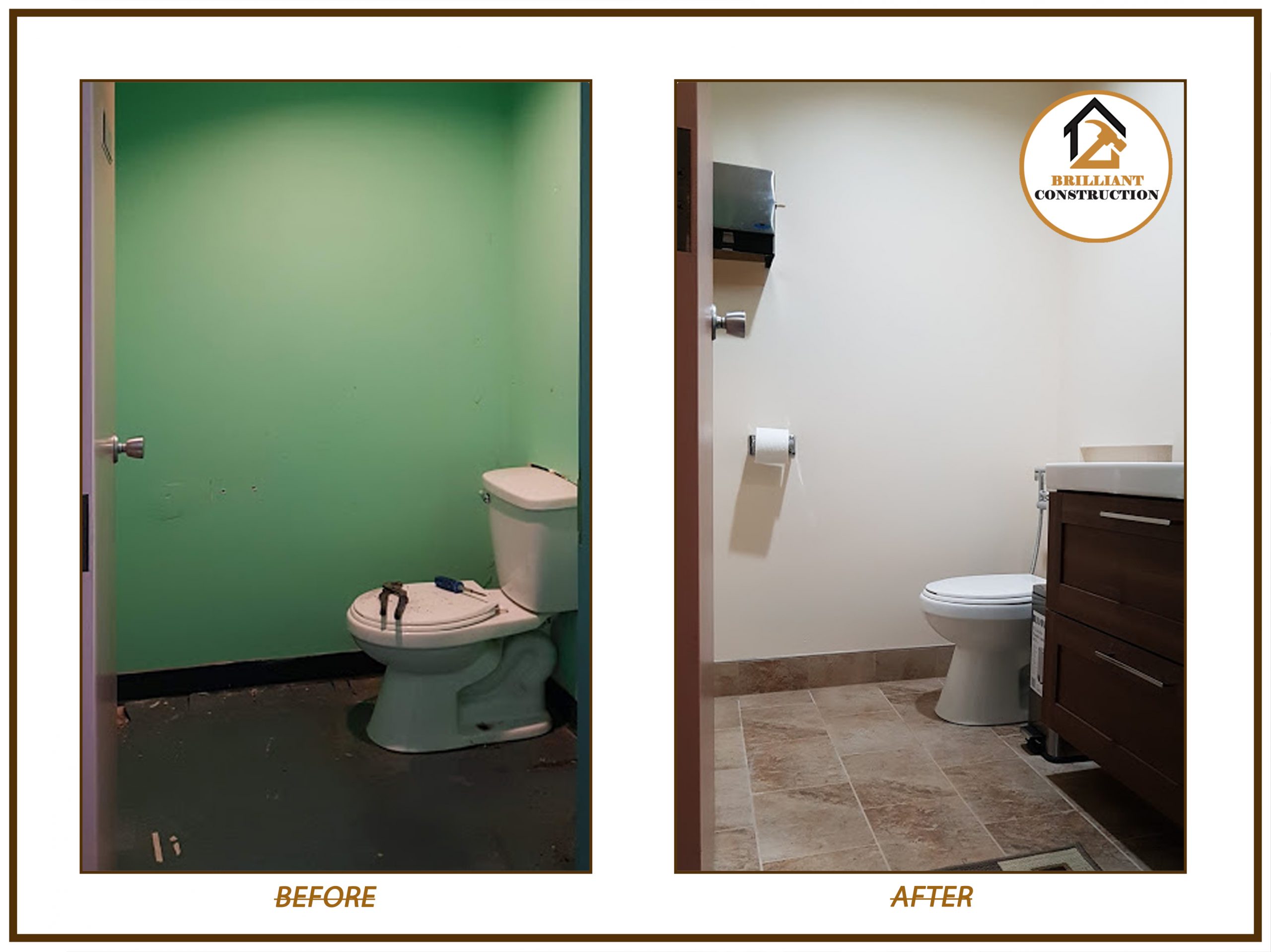 Commercial bathroom makeover