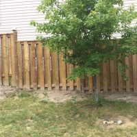 Fence and deck