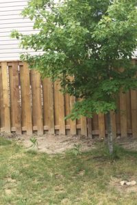 Fence and deck